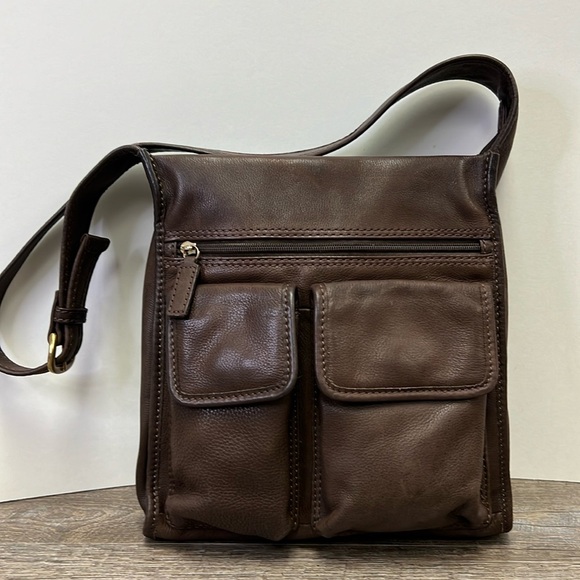 Vintage Fossil Leather Crossbody / Shoulder Bag 75082 - Picture 1 of 16